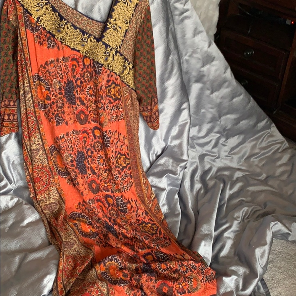 Soft Surroundings cotton caftan